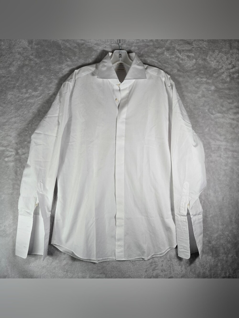 Suitsupply White Dress Shirt Men Sz 16 1/2 42 Tailored Fit Cotton French Cuff